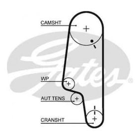 Gates K015428XS Caddy II Golf III IV Passat Polo III Eksantrik Rulman Kiti