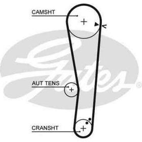 Gates K015568XS 110X220 cm Accent 1.3-1.5 00-05 -Getz 1.3-1.3İ 92-05 -Lantra I Eksantrik Gergi Kiti