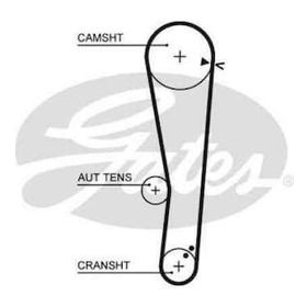 Gates K015568XS 110X220 cm Accent 1.3-1.5 00-05 -Getz 1.3-1.3İ 92-05 -Lantra I Eksantrik Gergi Kiti