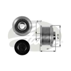 Gates OAP7052 Alternatör Kasnağı