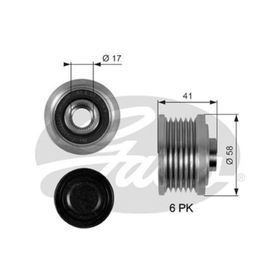 Gates OAP7052 Alternatör Kasnağı