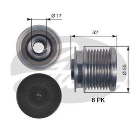 Gates OAP7123 Alternatör Kasnağı