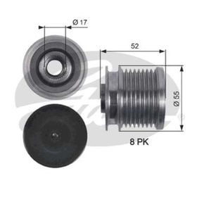 Gates OAP7123 Alternatör Kasnağı