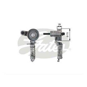 Gates Opel Corsa D 1.2 / 1.4 V Kayış Gergi Kütüğü Komple