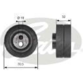 Gates T41141 Eksantrik Gergi Rulmanı
