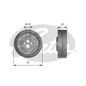 Gates T41216 Eksantrik Gergi Rulmanı
