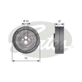 Gates T41216 Eksantrik Gergi Rulmanı