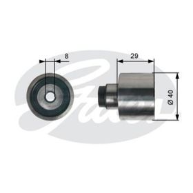 Gates T42309 Eksantrik Gergi Rulmanı