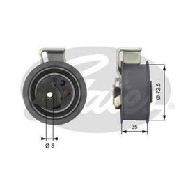 Gates T43019 Eksantrik Gergi Rulmanı