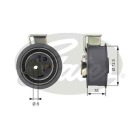Gates T43019 Eksantrik Gergi Rulmanı