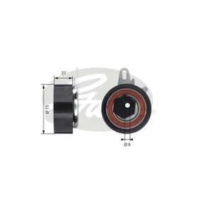 Gates T43047 Eksantrik Rulmanı