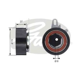 Gates T43047 Eksantrik Rulmanı