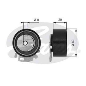 Gates T43068 Eksantrik Gergi Rulmanı