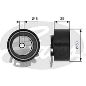Gates T43068 Eksantrik Gergi Rulmanı