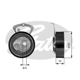 Gates T43140 Eksantrik Gergi Rulmanı