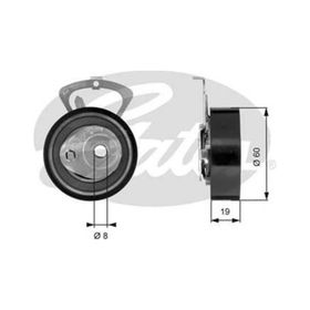 Gates T43140 Eksantrik Gergi Rulmanı