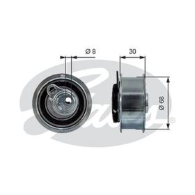 Gates T43219 Eksantrik Gergi Rulmanı