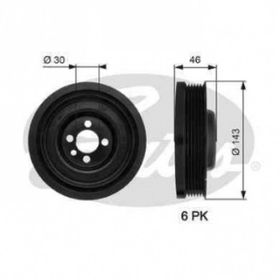 Gates TVD1040 Krank
