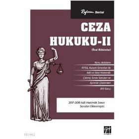 Gazi Kitabevi Ceza Hukuku II Özel Hükümler
