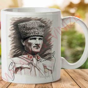 Gazi Mustafa Kemal Baskılı Kupa Bardak