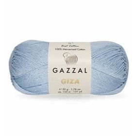 Gazzal 2474 Açık Mavi 50 gr Giza El Örgü İpi