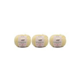 Gazzal 3413 Baby Cotton 25 gr 3'lü El Örgü İpi