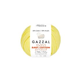 Gazzal 3413 Sarı Baby Cotton Xl El Örgü İpi