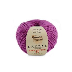 Gazzal 3414 Lila Baby Cotton 25 El Örgü İpi