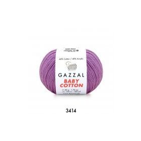 Gazzal 3414 Lila Baby Cotton El Örgü Ipi
