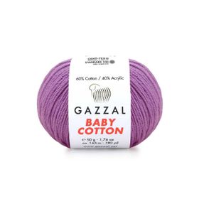 Gazzal 3414 Lila Baby Cotton El Örgü Ipi