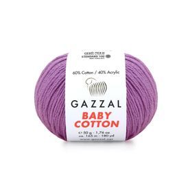 Gazzal 3414 Lila Baby Cotton El Örgü Ipi