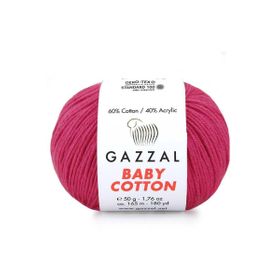 Gazzal 3415 Baby Cotton Xl El Örgü İpi Fuşya