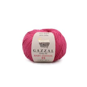 Gazzal 3415 Baby Cotton Xl El Örgü İpi Fuşya