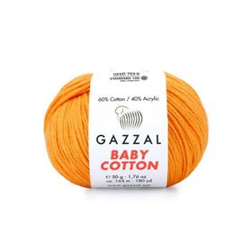 Gazzal 3416 Açık Turuncu Baby Cotton El Örgü Ipi