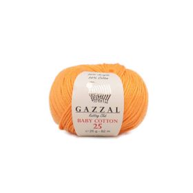 Gazzal 3416 Açık Turuncu Baby Cotton El Örgü Ipi