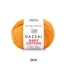 Gazzal 3416 Açık Turuncu Baby Cotton El Örgü Ipi