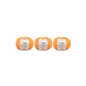 Gazzal 3416 Baby Cotton 25 gr 3'lü El Örgü İpi