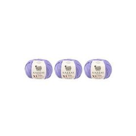 Gazzal 3420 Baby Cotton 25 gr 3'lü El Örgü İpi