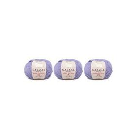 Gazzal 3420 Baby Cotton 25 gr 3'lü El Örgü İpi
