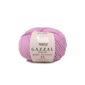 Gazzal 3422 Pembe Baby Cotton 25 El Örgü İpi