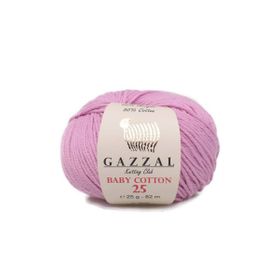 Gazzal 3422 Pembe Baby Cotton Xl El Örgü İpi