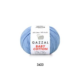 Gazzal 3423 Açık Mavi Baby Cotton El Örgü Ipi