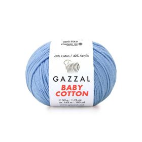 Gazzal 3423 Açık Mavi Baby Cotton El Örgü Ipi