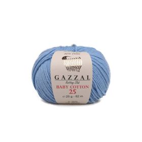 Gazzal 3423 Açık Mavi Baby Cotton El Örgü Ipi