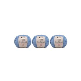Gazzal 3423 Baby Cotton 25 gr 3'lü El Örgü İpi
