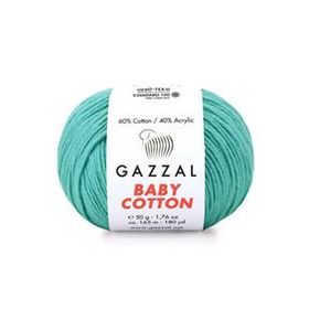 Gazzal 3426 Turkuaz Baby Cotton El Örgü İpi