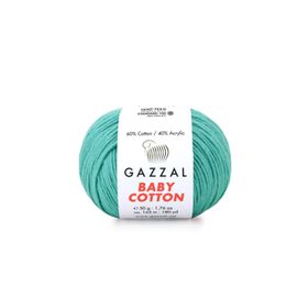 Gazzal 3426 Turkuaz Baby Cotton El Örgü İpi