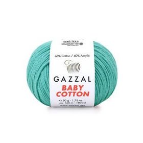 Gazzal 3426 Turkuaz Baby Cotton El Örgü İpi