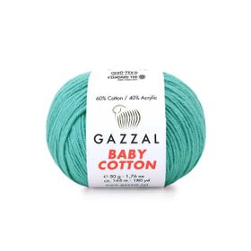 Gazzal 3426 Turkuaz Baby Cotton El Örgü İpi