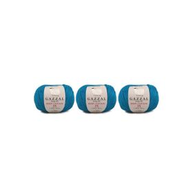 Gazzal 3428 Baby Cotton 25 gr 3'lü El Örgü İpi